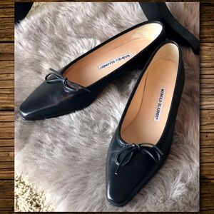 VTG NIB Manolo Blahnik Calfskin Ballet Flats 38.5
